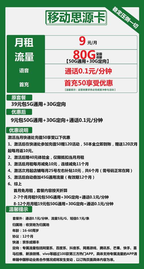 最新推出:大连移动流量卡电信套餐价格表及最新优惠信息