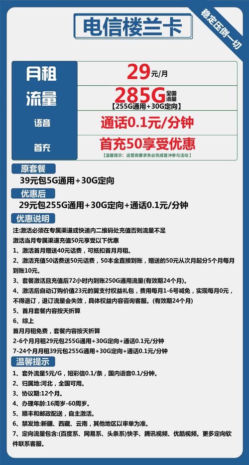 免费领:查询电信流量卡套餐：电信卡流量包相关信息全知道