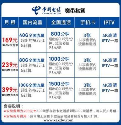 西安移动宽带套餐价格表（西安电信宽带套餐价格表2024）